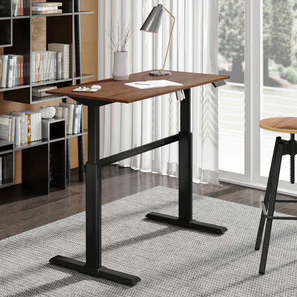 Inbox Zero Fenge Electric Height Adjustable Standing Desk Working Study